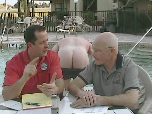 The Show from the poolside at the Anchorage
